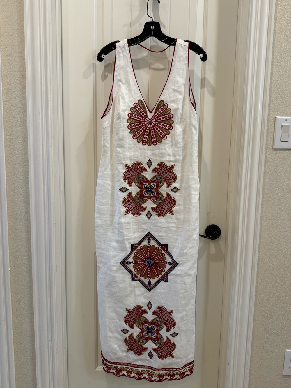 Farm Rio Marys Tiles Richelieu Midi Dress - Picture 4 of 8